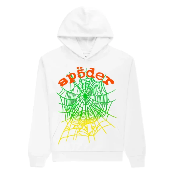 Sp5der Web Hoodie White Sp5der Web Hoodie White