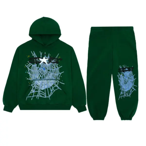 Sp5der Web Tracksuit Hunter Green Sp5der Web Tracksuit Hunter Green