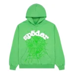 Sp5der Web Tracksuit Slime Green Hoodie