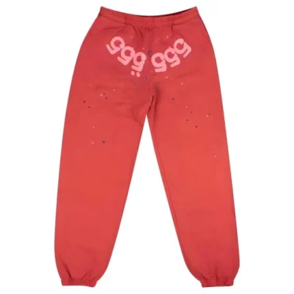 Sp5der Worldwide Red Angel Number 555 Tracksiut Red Pants