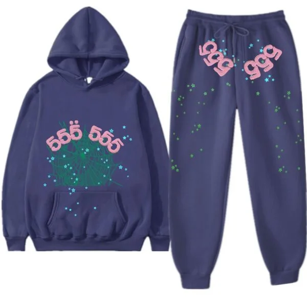Sp5der Young Thug 555555 Tracksuit Blue Sp5der Young Thug 555555 Tracksuit Blue